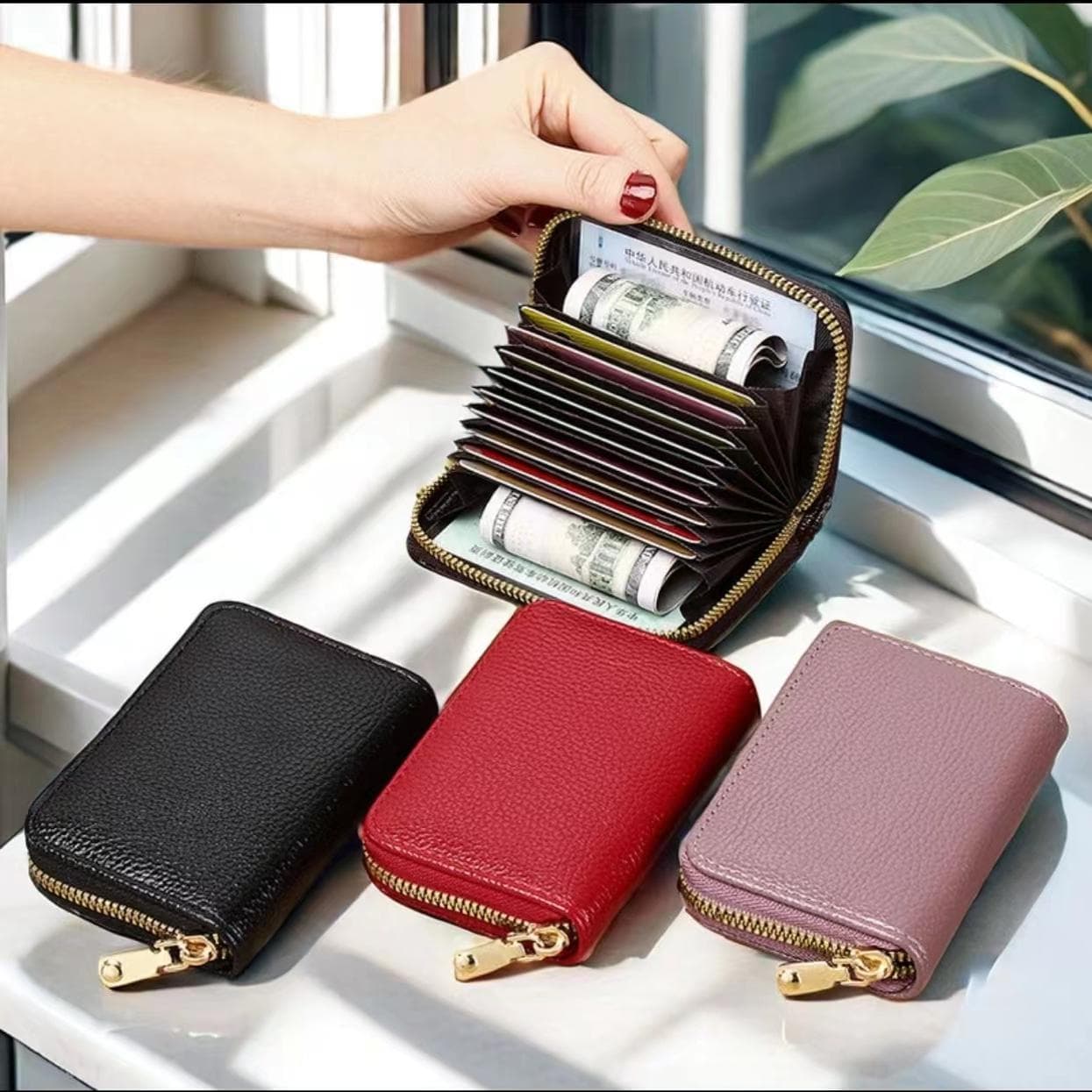 コンパクト 財布 蛇腹式多収納ミニ財布