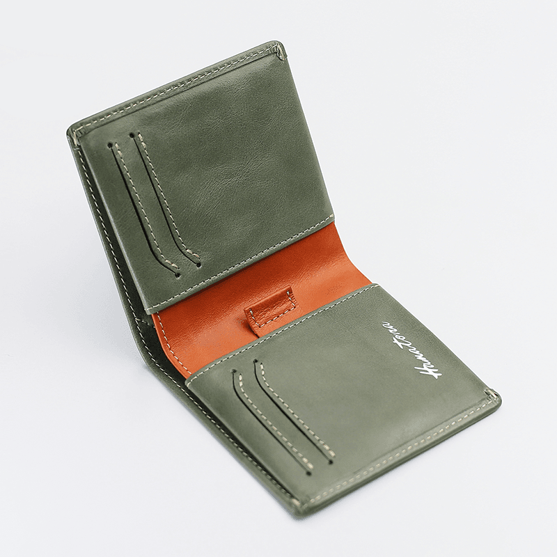 コンパクト 財布 職人技光る薄型二つ折り財布