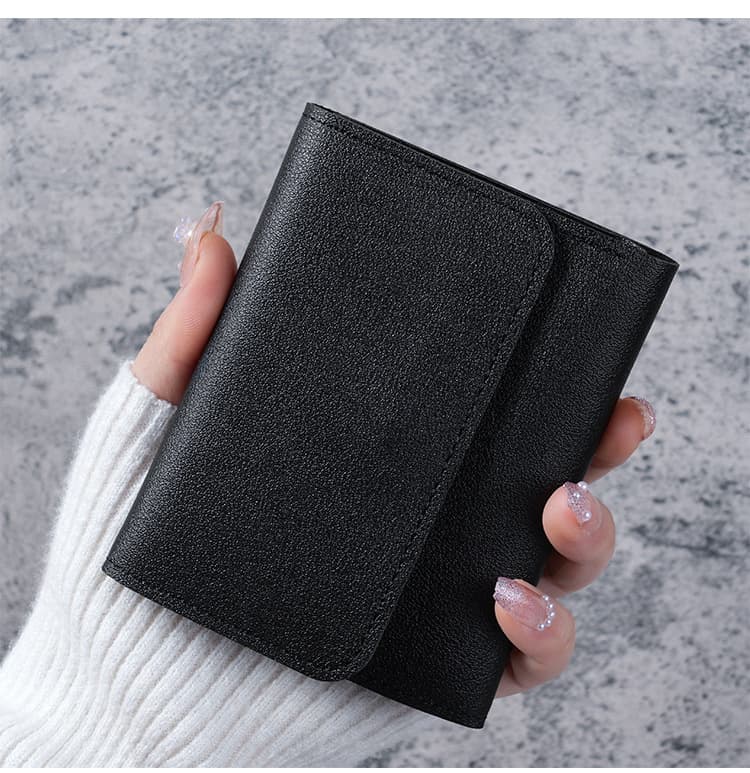 コンパクト 財布 シンプル三つ折りミニ財布