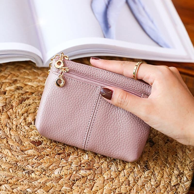 コンパクト 財布 本革使い やわらか手触り 小銭入れ