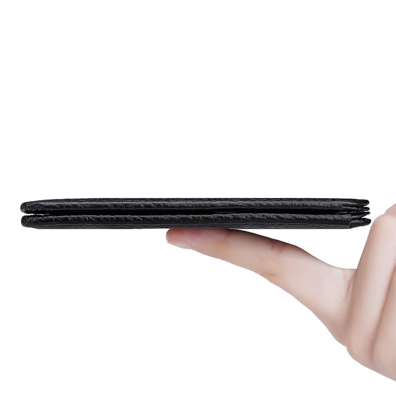 コンパクト 財布 薄型軽量な本革二つ折り財布