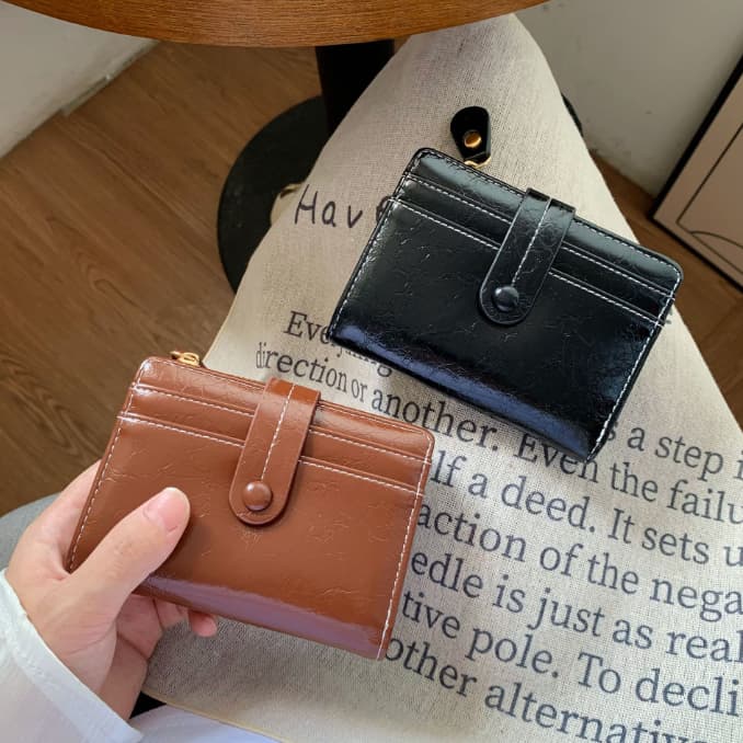 コンパクト 財布 レディース 二つ折り財布 小銭入れ付き カード収納