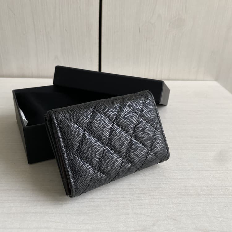 コンパクト 財布 三つ折り 高級キルティング三つ折り財布