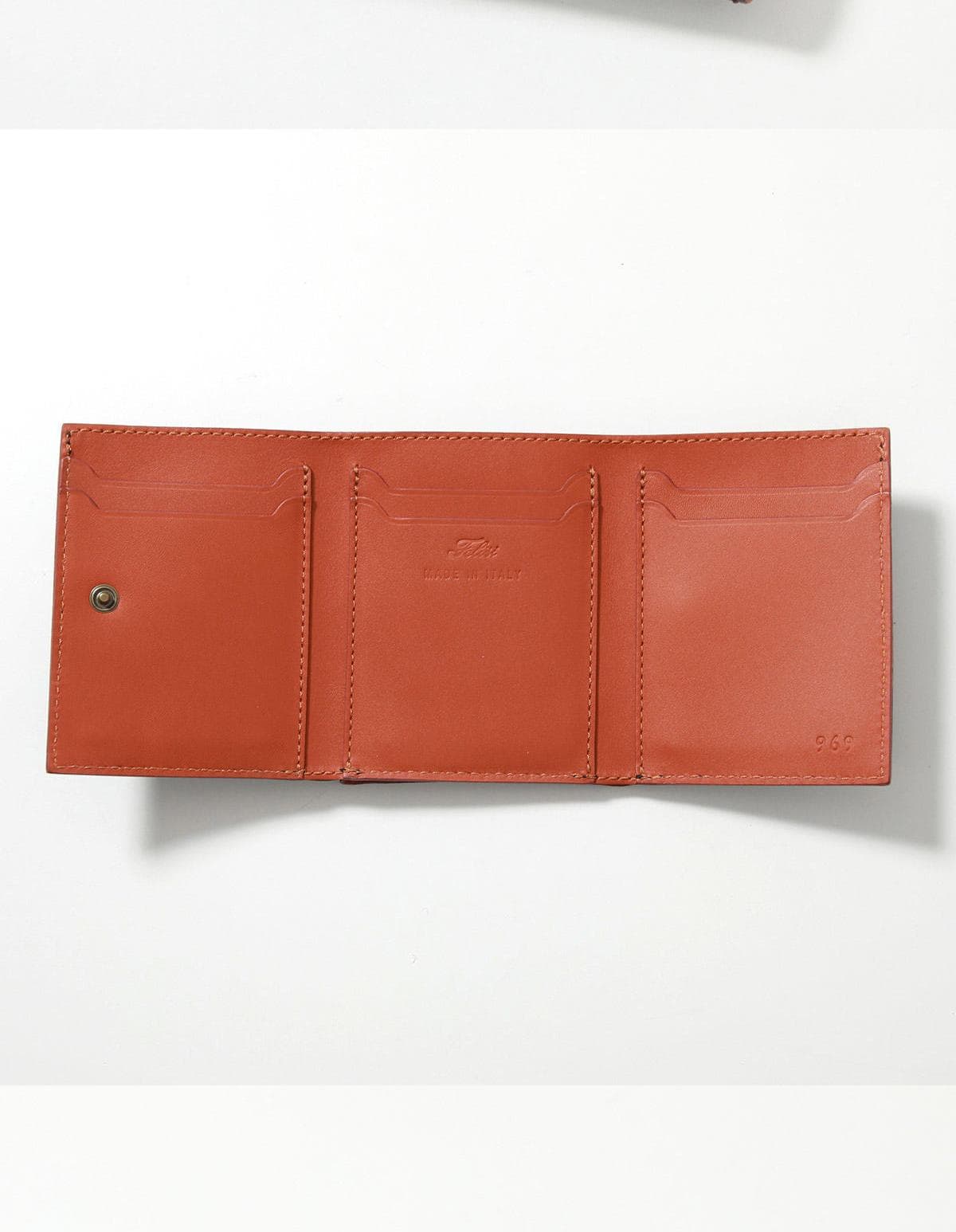 コンパクト 財布 三つ折り 上質レザー三つ折りコンパクト財布