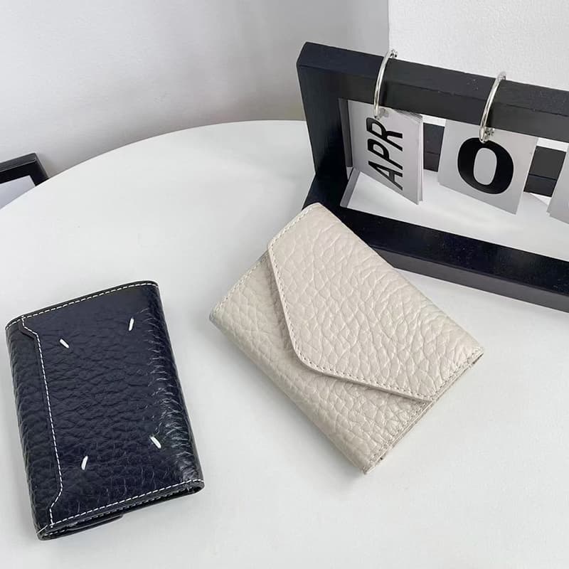 コンパクト財布 上質本革使用 三つ折りミニ財布