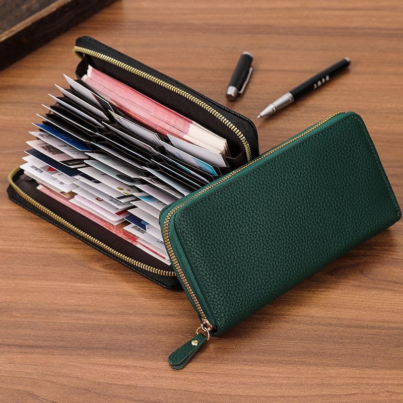 コンパクト 財布 本革ラウンド型カード収納コンパクト財布