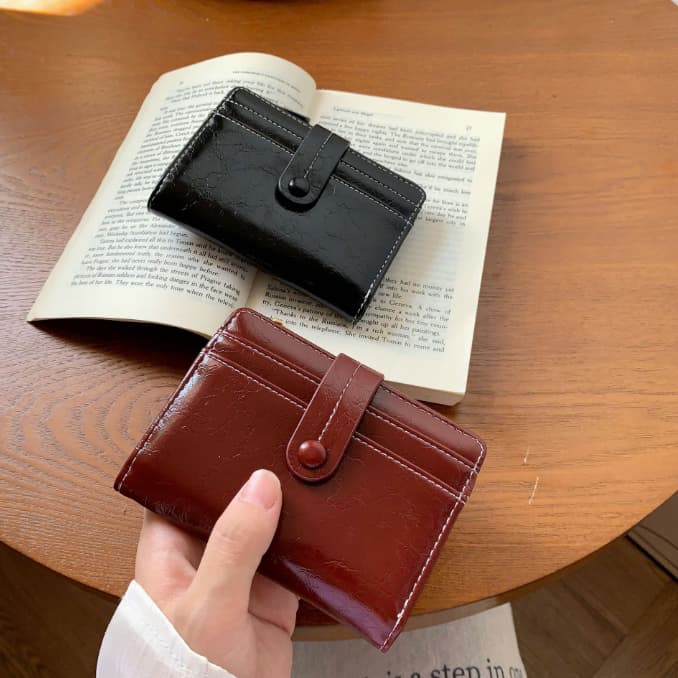 コンパクト 財布 レディース 二つ折り財布 小銭入れ付き カード収納