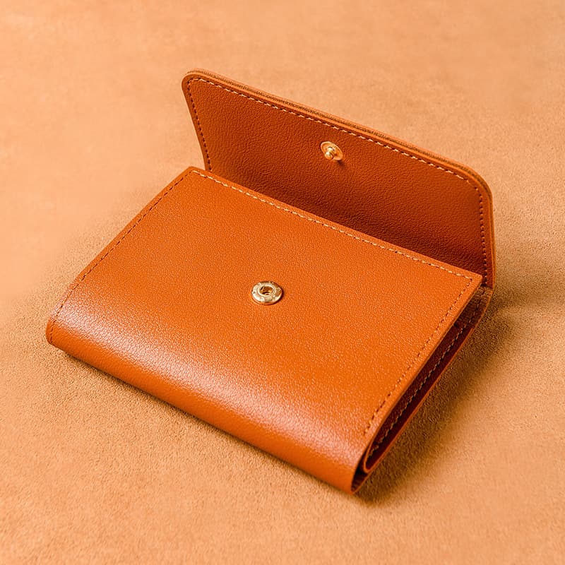 コンパクト 財布 多機能ミニマル三つ折り財布