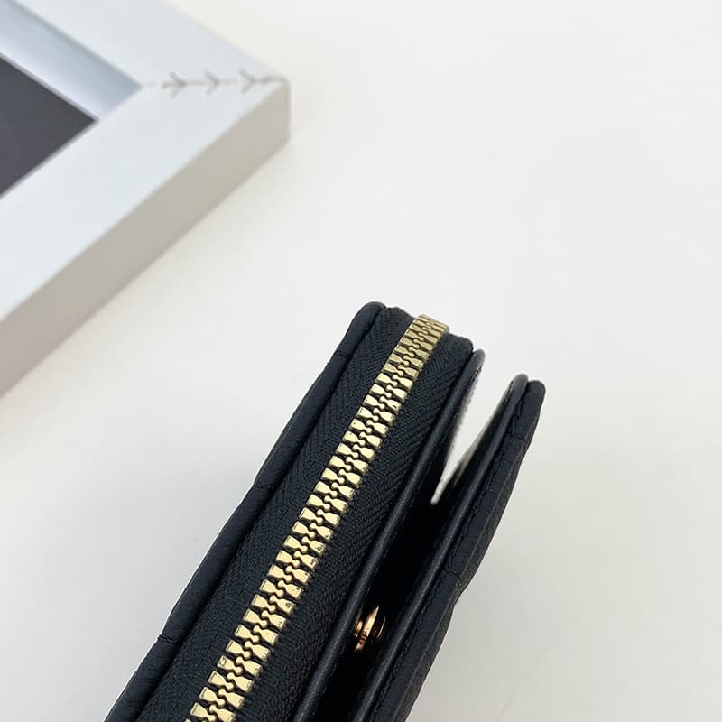 コンパクト 財布 キルティング ステッチ ミニ財布