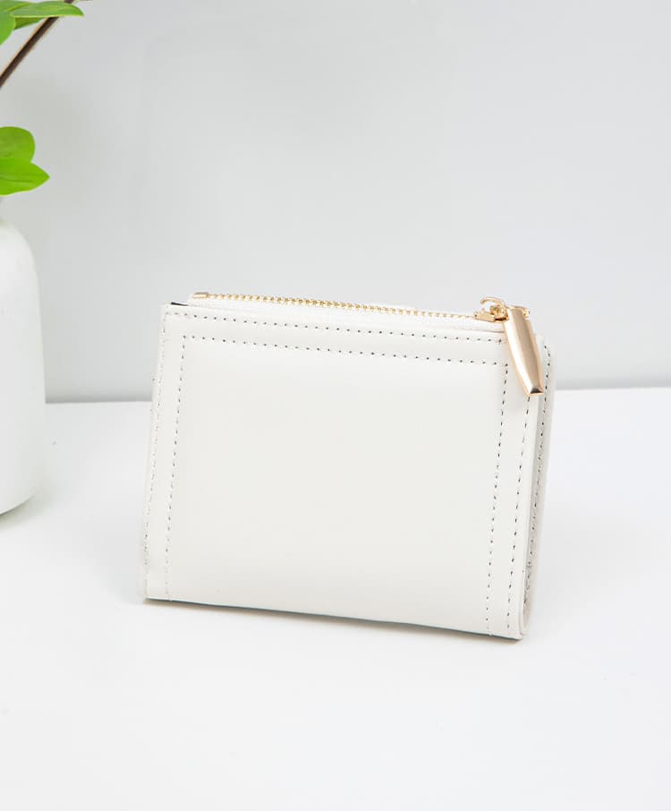 コンパクト 財布 レディース二つ折り財布 多機能カード収納 高級感小銭入れ