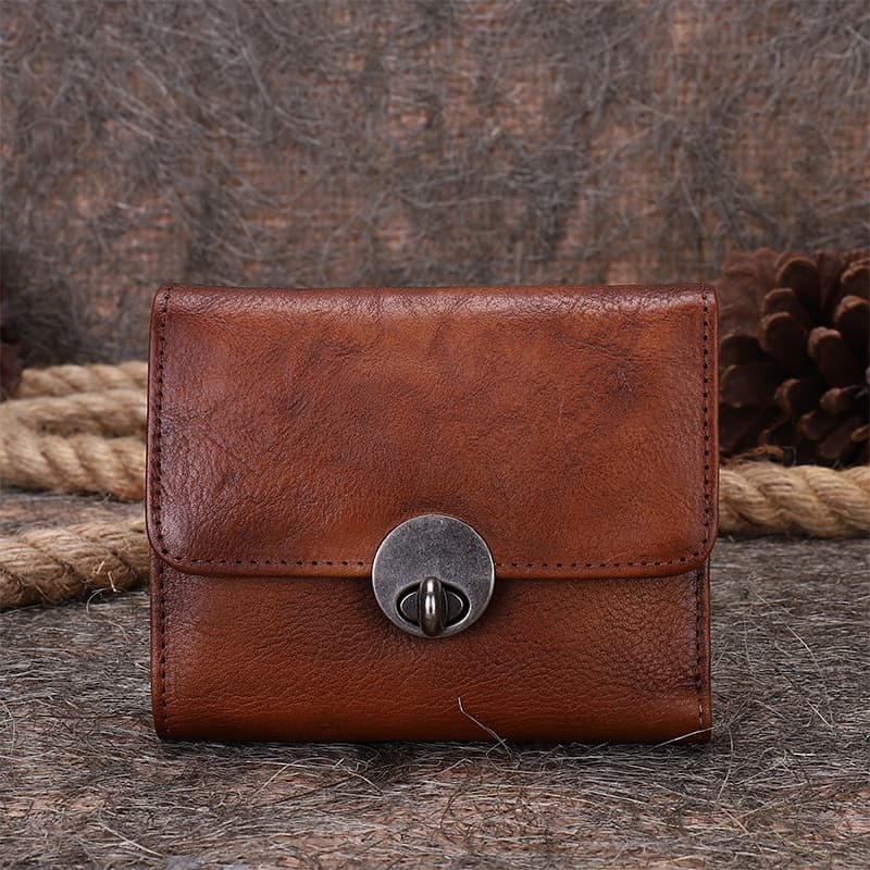 コンパクト 財布 三つ折り 本革職人の手作り三つ折り財布