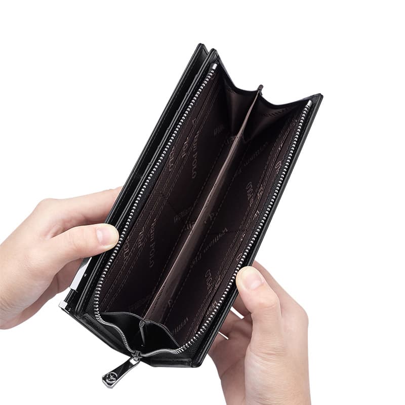 コンパクト 財布 格子柄スリム財布