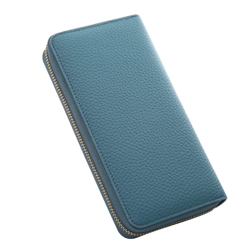 コンパクト 財布 上質レザー蛇腹式収納長財布