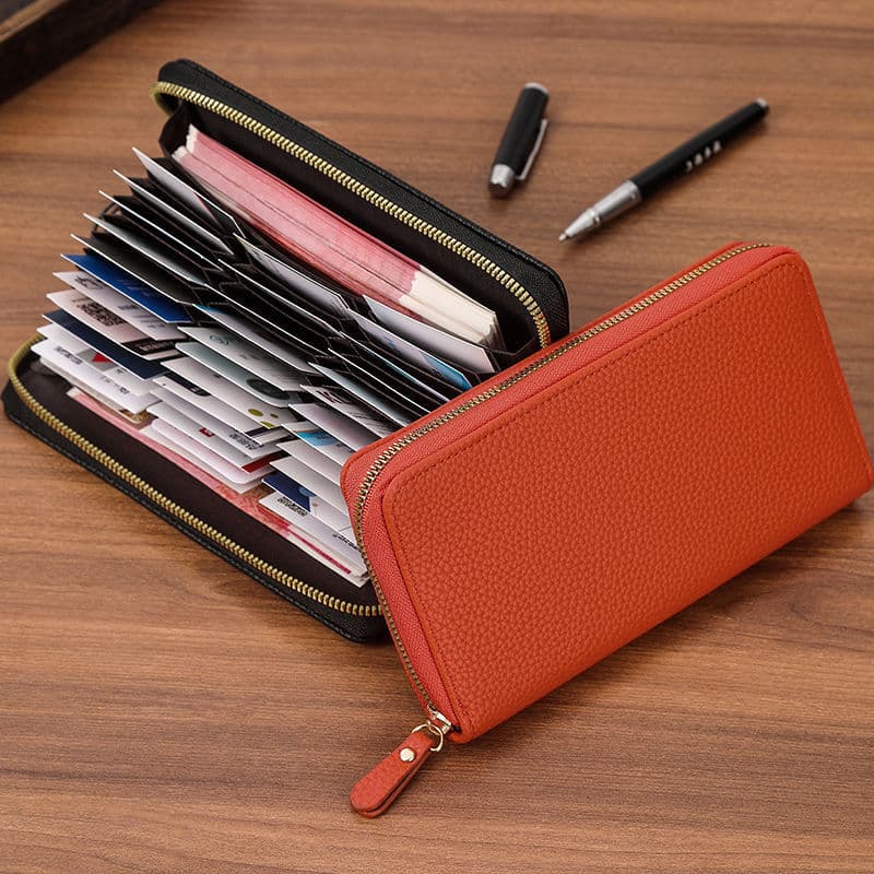 コンパクト 財布 本革ラウンド型カード収納コンパクト財布