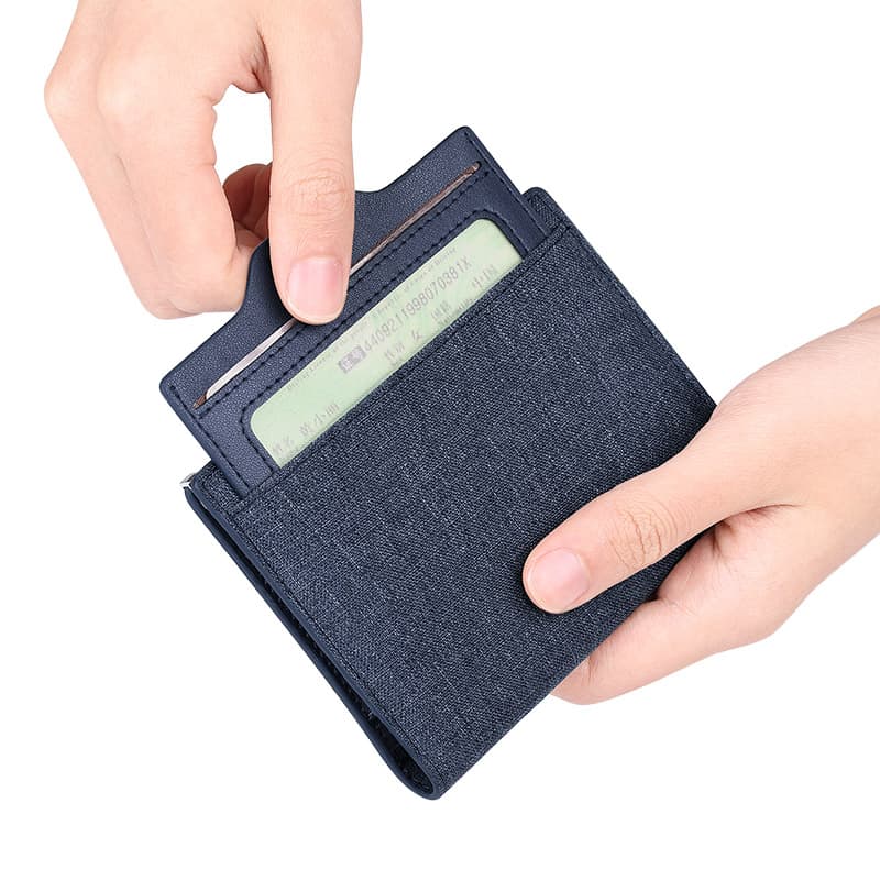 コンパクト財布 洗練された薄型二つ折り財布