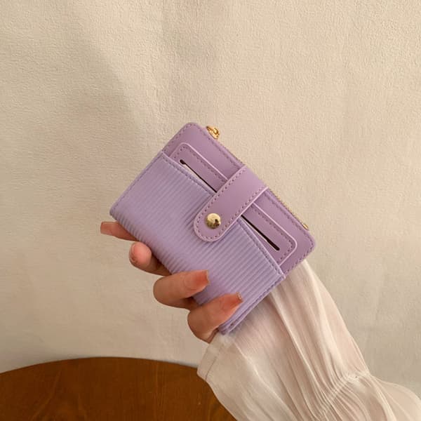 コンパクト 財布 レディース 小さな財布 折りたたみ コンパクト財布 縦しま