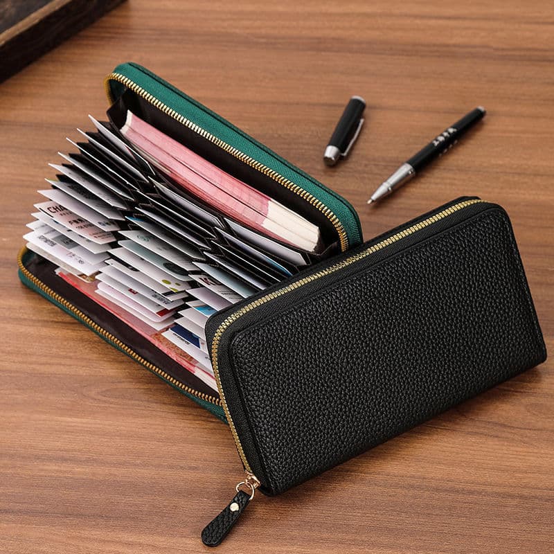 コンパクト 財布 本革ラウンド型カード収納コンパクト財布