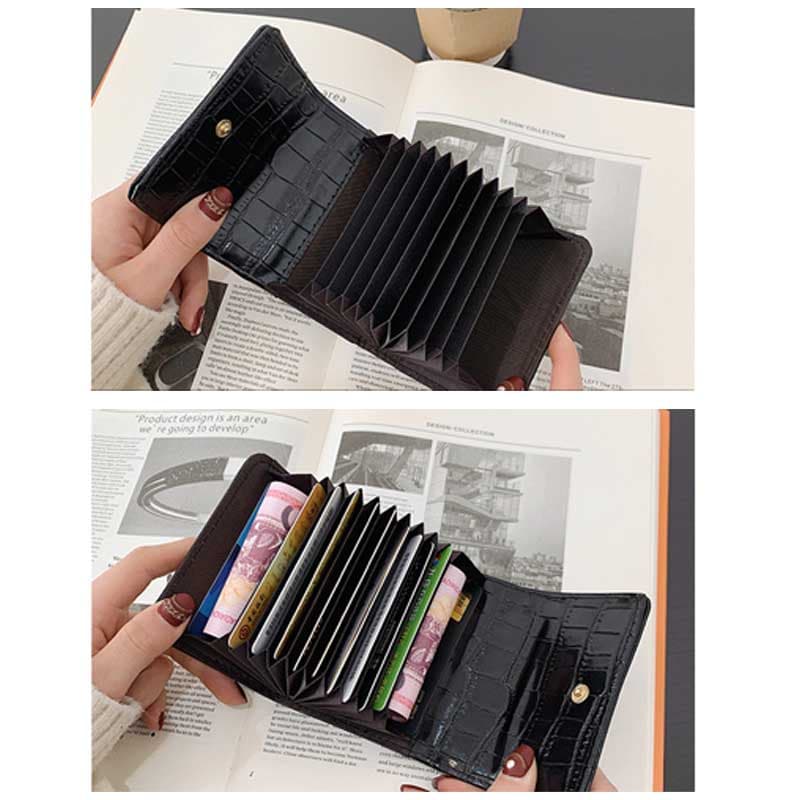 コンパクト 財布 さくらんぼ飾り二つ折り財布コンパクトミニ大容量