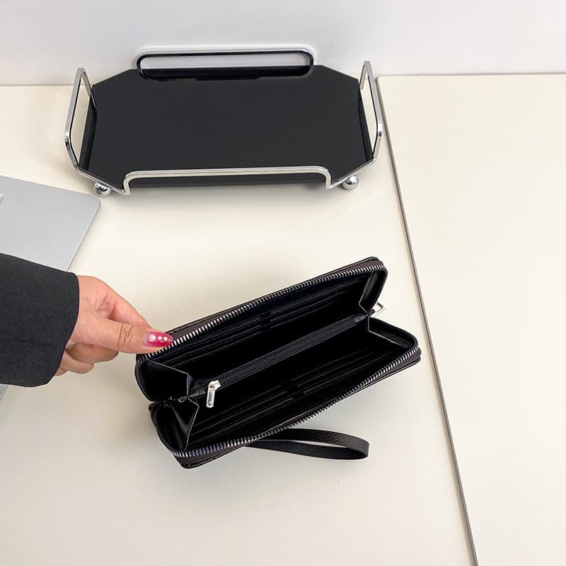 コンパクト 財布 型押し幾何学模様 コンパクト財布＆長財布セット