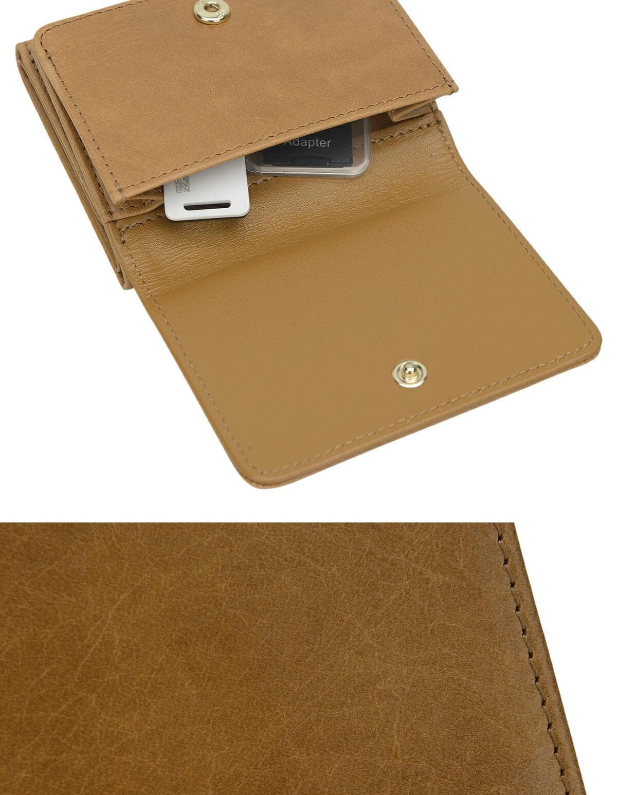 コンパクト 財布 洗練された二つ折りミニマル財布