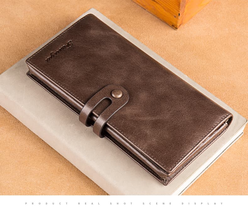 コンパクト 財布 本革使用 大容量 多機能長財布