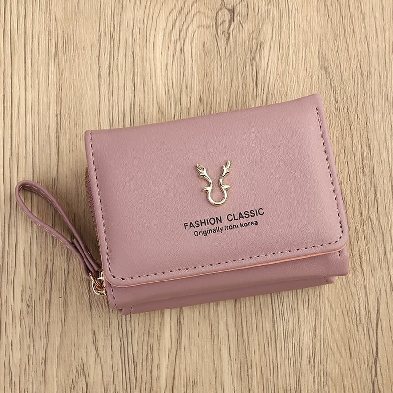 コンパクト 財布 トカゲモチーフ三つ折りミニウォレット