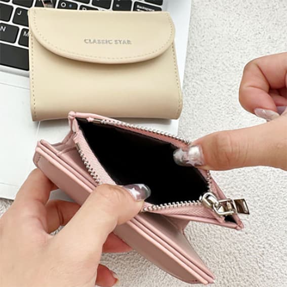 コンパクト 財布 二つ折り財布 小銭入れ付き短財布