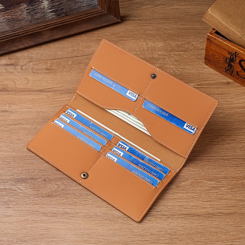 コンパクト 財布 手縫い本革マルチウォレット財布