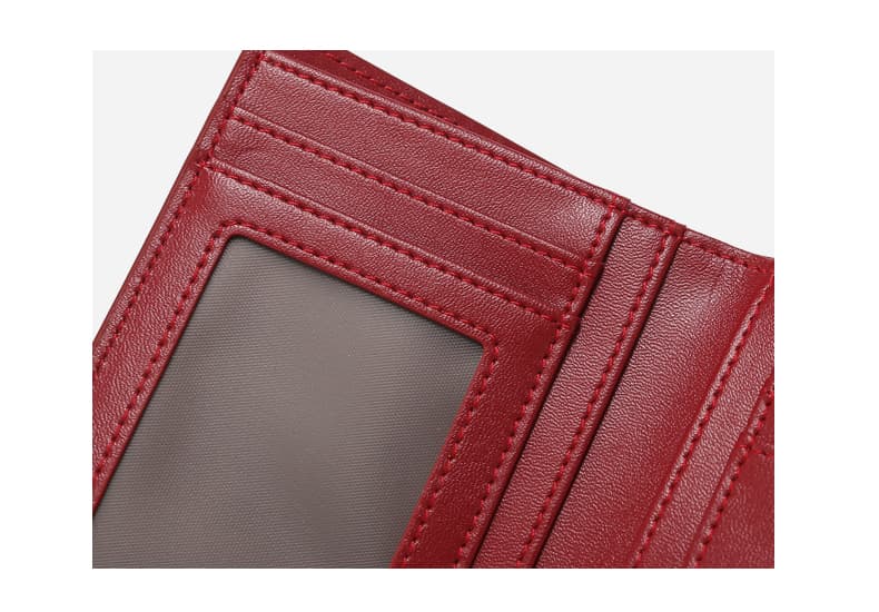 コンパクト 財布 リボン飾り付きミニ財布