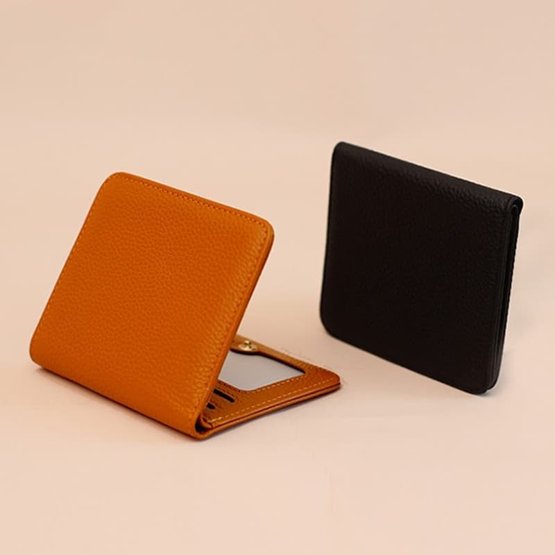 コンパクト 財布 本革スリム二つ折り財布