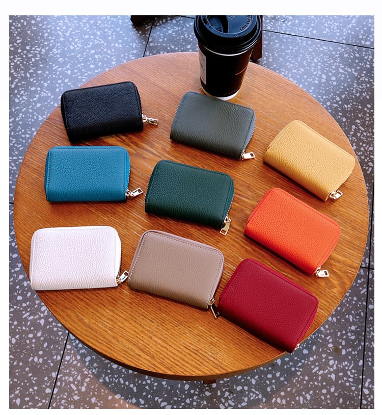 コンパクト 財布 上質レザー 蛇腹式カードホルダー財布