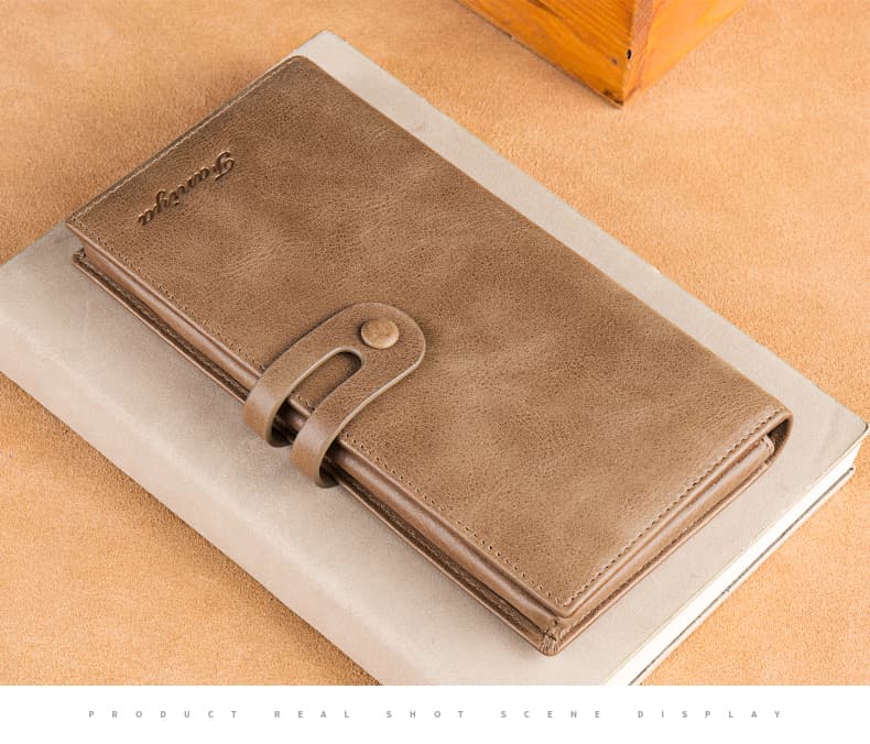 コンパクト 財布 本革使用 大容量 多機能長財布