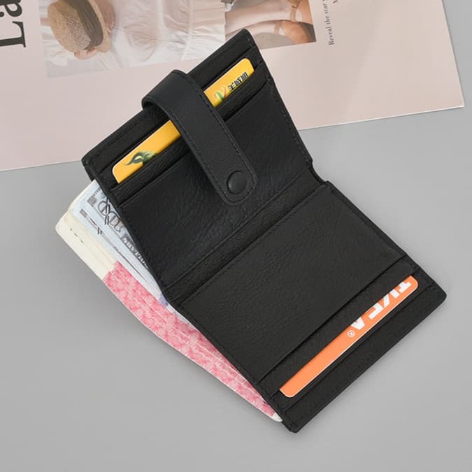 コンパクト 財布 クロコ型押しミニマル財布