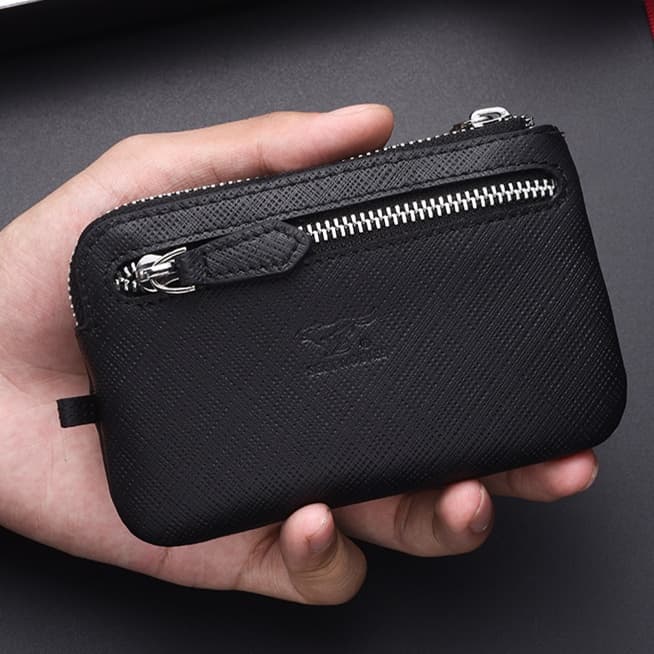 コンパクト 財布 クロスメッシュ コンパクト財布 キーリング付き