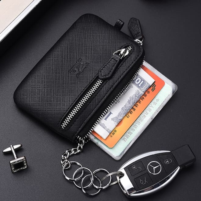 コンパクト 財布 クロスメッシュ コンパクト財布 キーリング付き