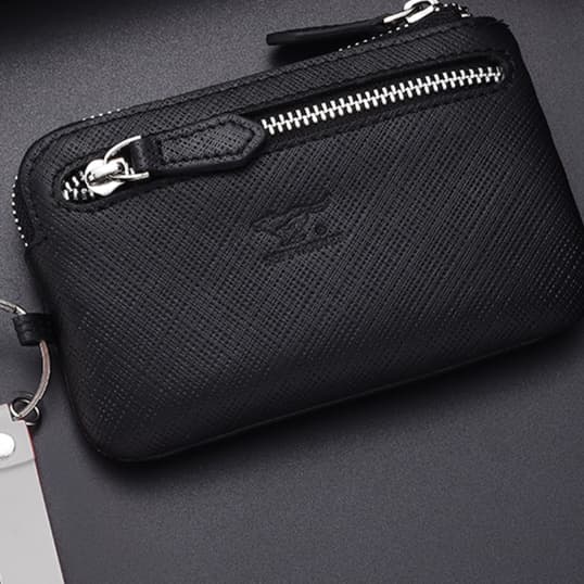コンパクト 財布 クロスメッシュ コンパクト財布 キーリング付き