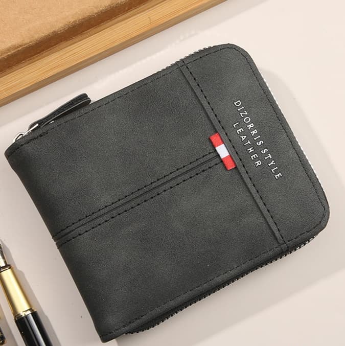 コンパクト 財布 プレミアム二つ折りジップウォレット