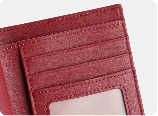 コンパクト 財布 三つ折り 上品な三つ折りウォレット 酒紅シリーズ