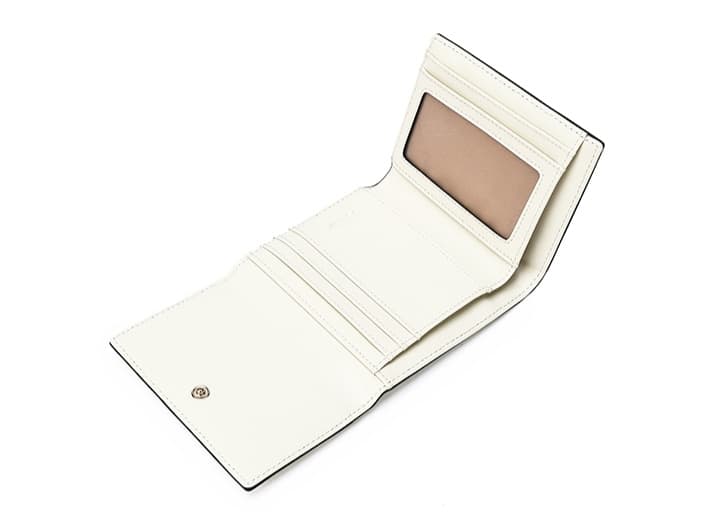 コンパクト 財布 三つ折り キルティングステッチ 上品コンパクト三つ折り財布