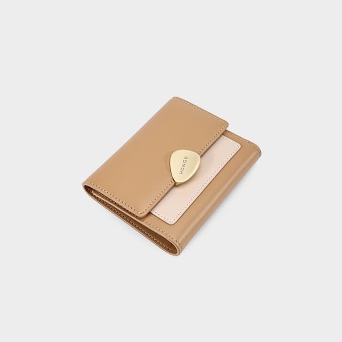 コンパクト 財布 三つ折り 上品な金具付き コンパクトウォレット