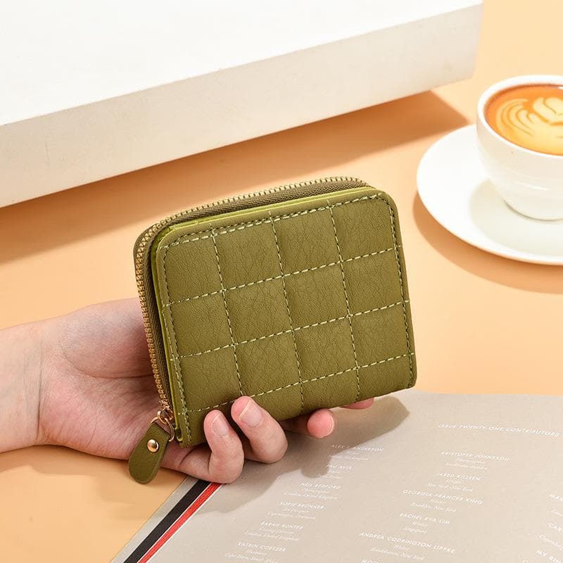 コンパクト 財布 キルティングミニジップ財布 コンパクト収納
