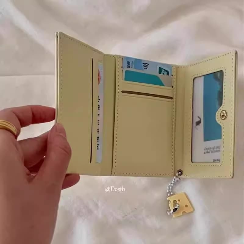 コンパクト 財布 ねずみさんフォルムの癒し系コンパクト財布