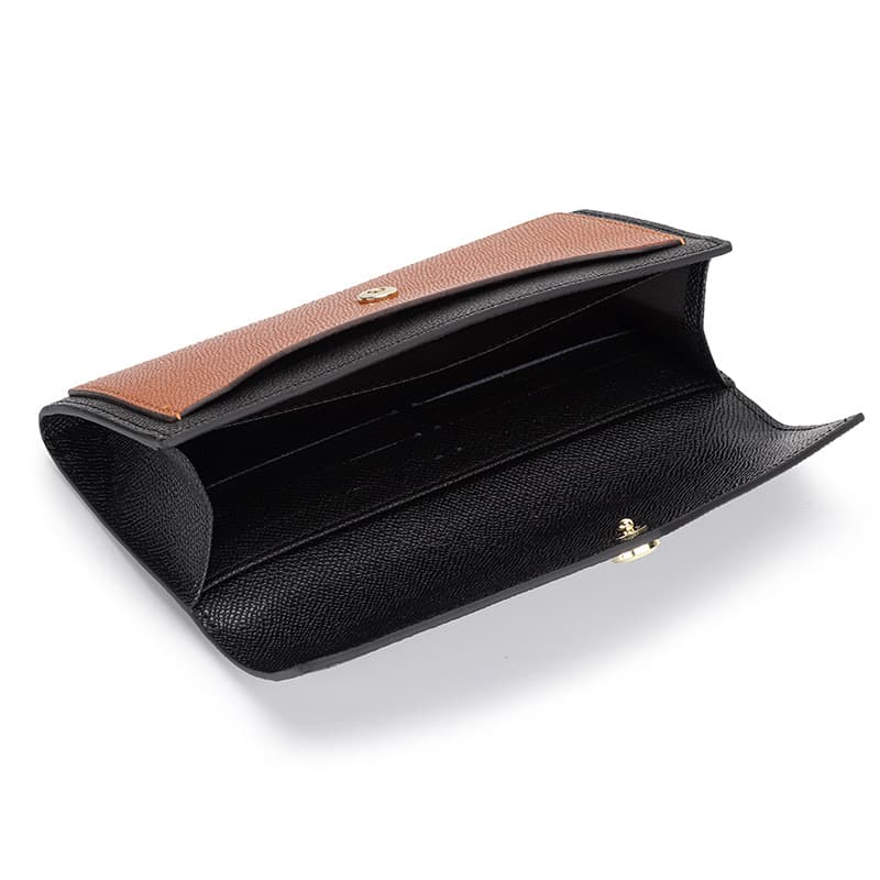 コンパクト 財布 シンプル上品 二つ折り薄型財布