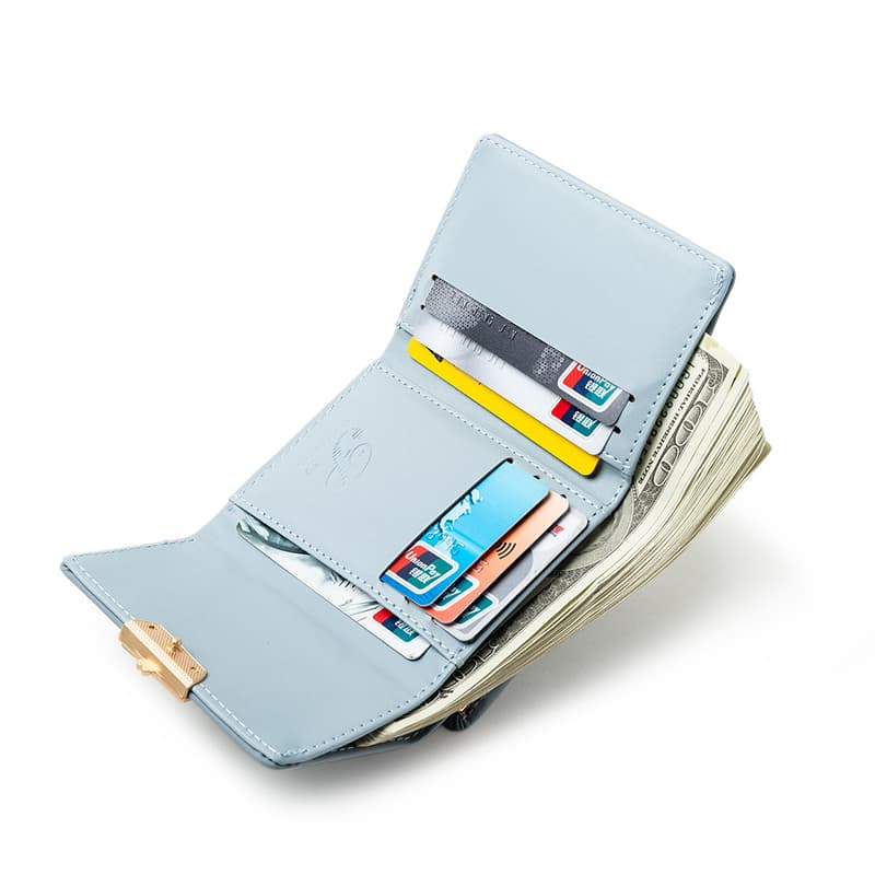 コンパクト財布 ハーフムーン金具付き コンパクト財布
