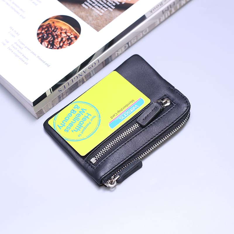 コンパクト 財布 二層式マルチジップウォレット