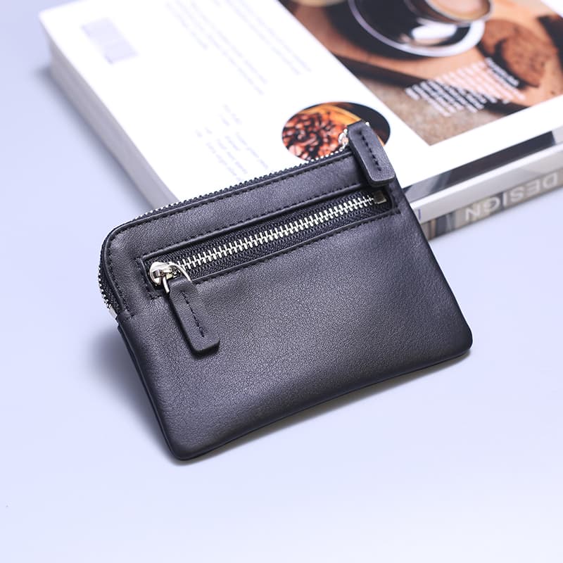 コンパクト 財布 二層式マルチジップウォレット