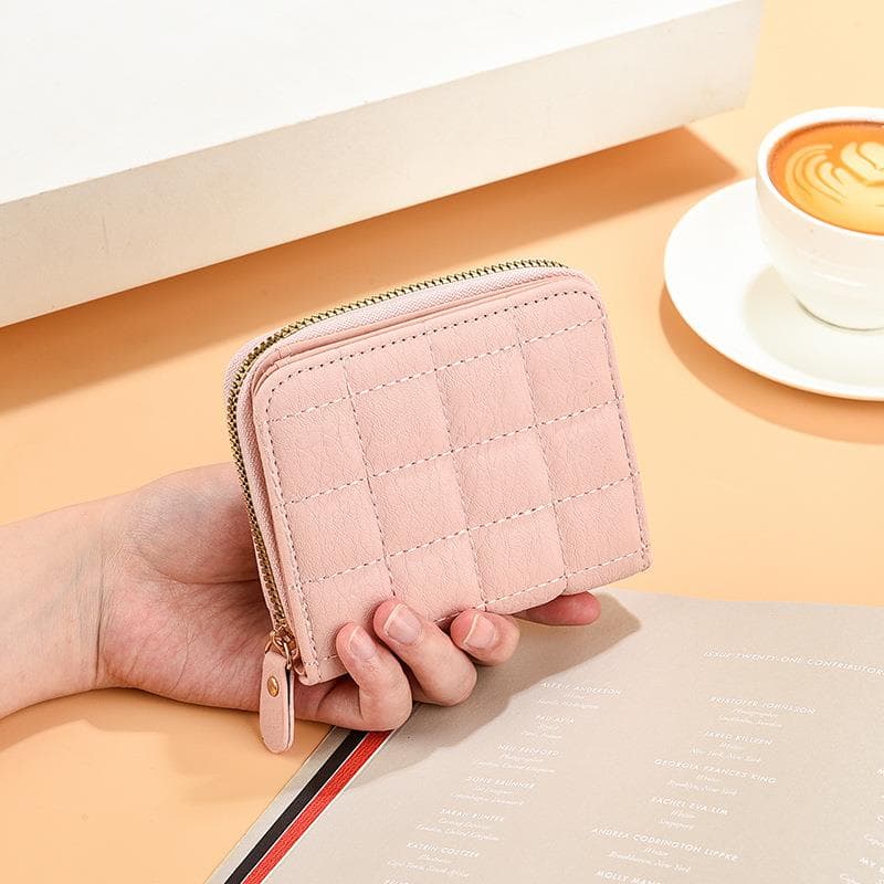 コンパクト 財布 キルティングミニジップ財布 コンパクト収納
