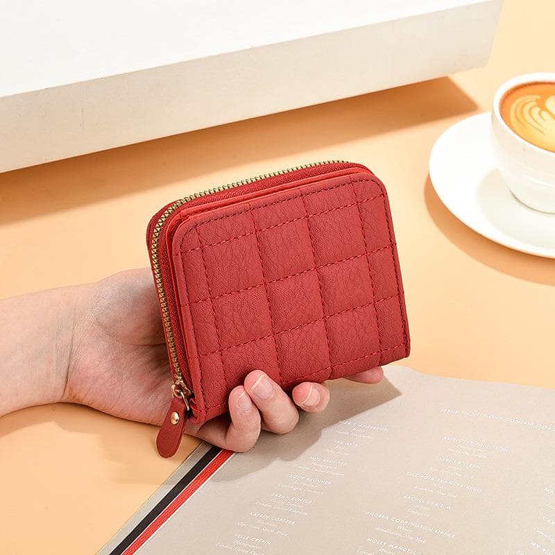 コンパクト 財布 キルティングミニジップ財布 コンパクト収納