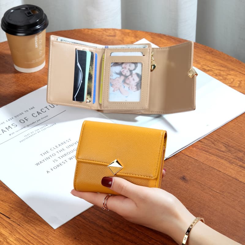 コンパクト 財布 シンプル三つ折りミニウォレット